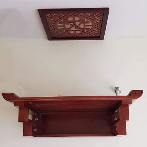 bàn thờ treo tường gỗ gõ đỏ