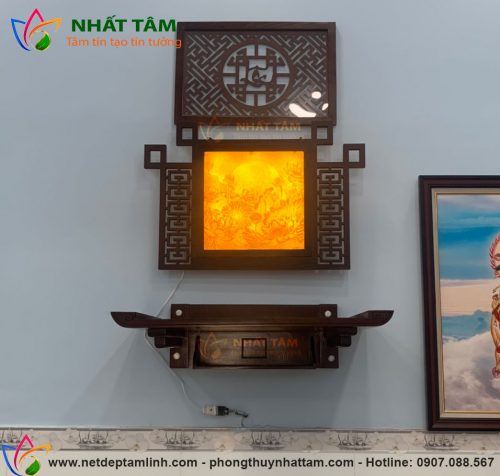 Bàn thờ treo tường gỗ Gụ