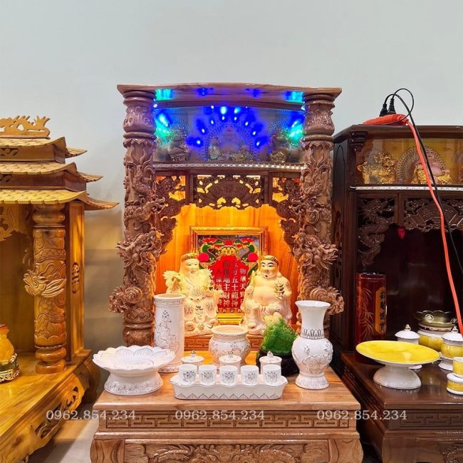 Bàn Thờ Gỗ Xoan 61x69x98