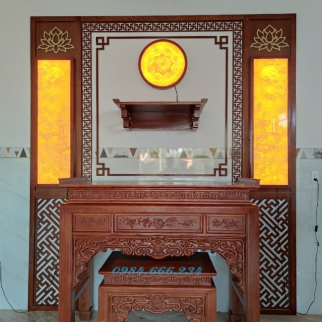 Bàn Thờ Đứng Gỗ Sồi Nga D002