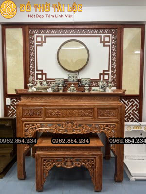 Bàn Thờ Đứng Gỗ Hương D001